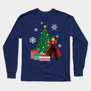 Edward Elric Around The Christmas Tree Long Sleeve T-Shirt